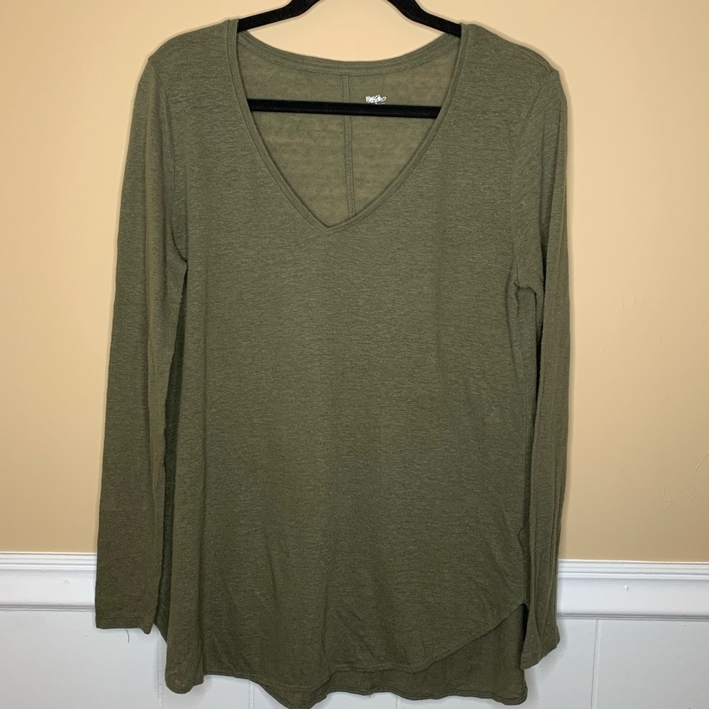 Massimo Green Long Sleeve Shirt